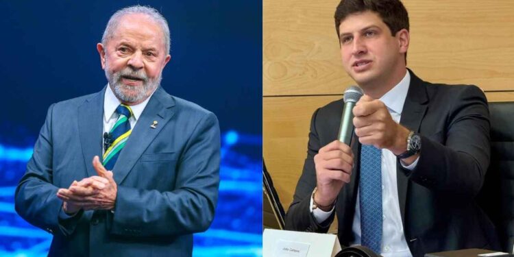O presidente Lula (PT) e o ex-prefeito João Campos (PSB)