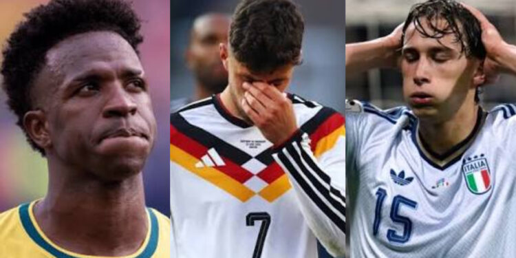 Brasil e Alemanha eliminados no mata-mata; Itália fica fora da Copa
