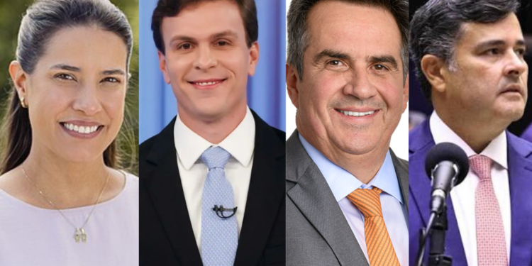 Da esq. p/ dir. Raquel Lyra, Miguel Coelho, Ciro Nogueira e Eduardo da Fonte