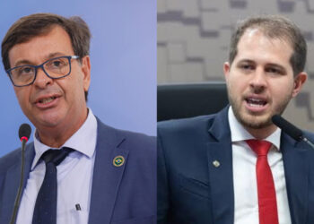O ex-ministro do Turismo Gilson Machado e o deputado federal Pedro Campos (PSB) (esq. p/ dir.)