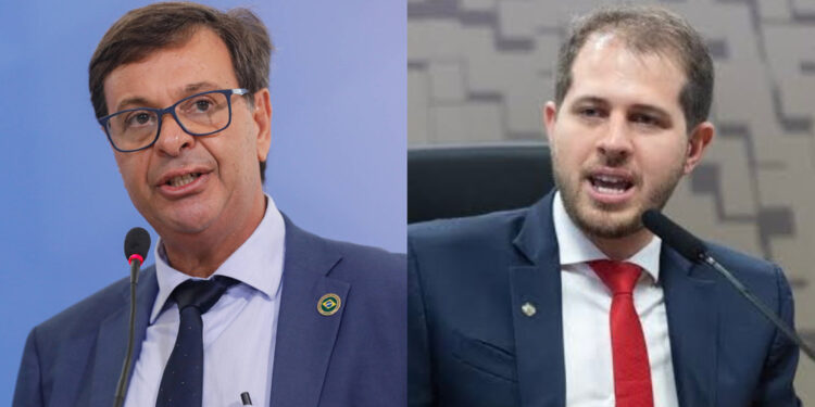 O ex-ministro do Turismo Gilson Machado e o deputado federal Pedro Campos (PSB) (esq. p/ dir.)