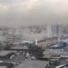 Vento forte em Caxias, na Baixada do Rio de Janeiro