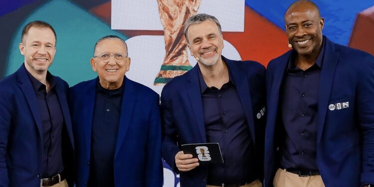 Além de Galvão Bueno e Tiago Leifert, um time acompanha a Copa do Mundo 2026