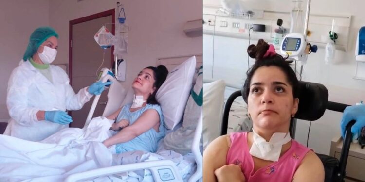 Camila Nogueira está internada há dez meses no Hospital Esperança Recife. Foto: Divulgação