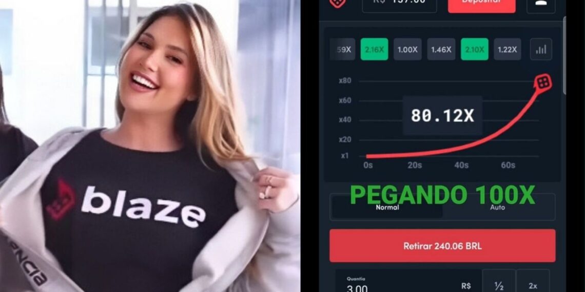 A influenciadora digital Virginia Fonseca é garota propaganda da casa de apostas Blaze