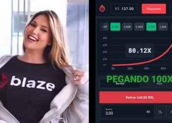 A influenciadora digital Virginia Fonseca é garota propaganda da casa de apostas Blaze