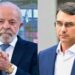 Os pré-candidatos à presidência da República, Lula (PT) e Flávio Bolsonaro (PL).