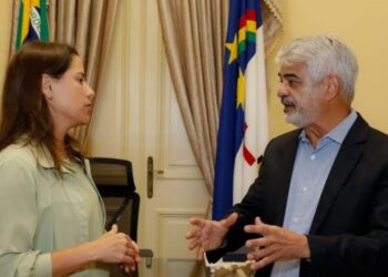 A governadora Raquel Lyra (PSD); e o senador Humberto Costa (PT). Foto: Roberto Stuckert Filho