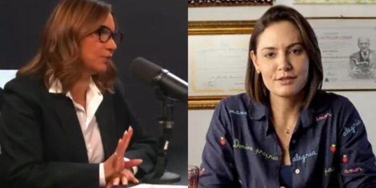 A primeira-dama Janja da Silva; e a ex-primeira-dama Michelle Bolsonaro.