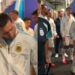 Lionel Messi junto com outros jogadores da seleção Argentina antes da final. Imagem: Reprodução/ESPN