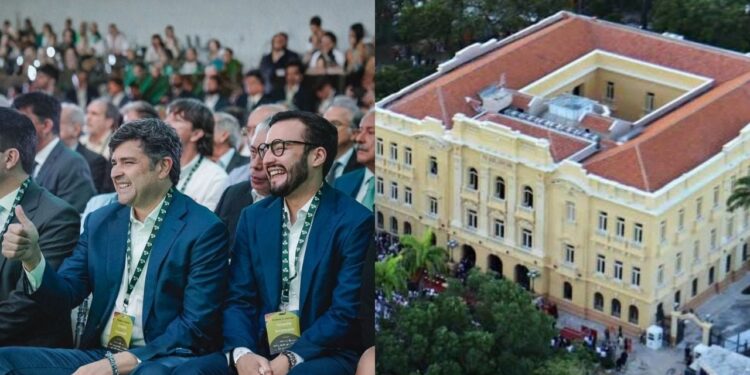 Os deputados Eduardo e Lula da Fonte (PP); Palácio do Campo das Princesas. Foto: Divulgação