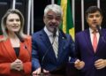 Os candidatos ao Senado, Marília Arraes (PDT); Humberto Costa (PT); e Eduardo da Fonte (PP).