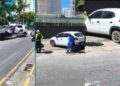 A fiscalização foi realizada na Rua Antônio Lumack do Monte, ao lado do Shopping Recife, em Boa Viagem