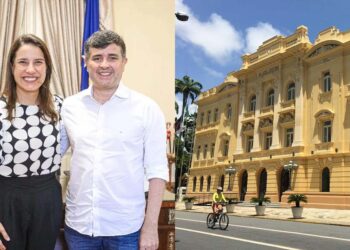 Raquel Lyra e Eduardo da Fonte em  foto de arquivo