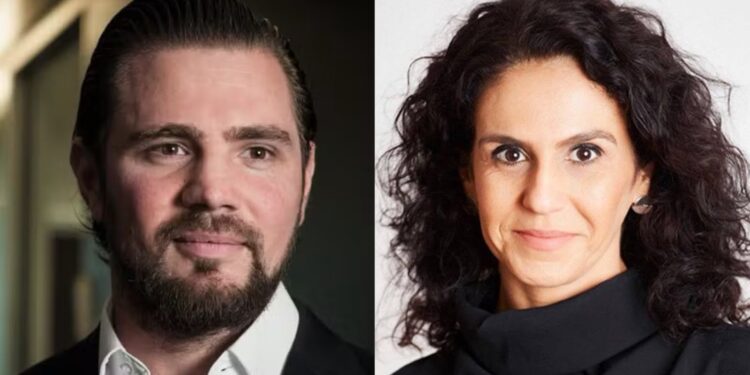 O ex-banqueiro Daniel Vorcaro e a jornalista Malu Gaspar