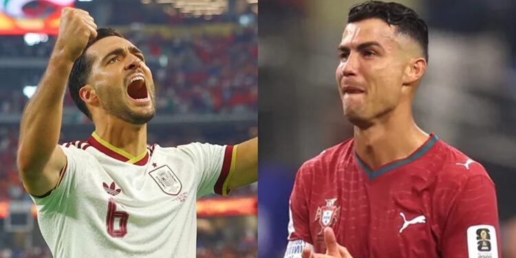 Mikel Merino e Cristiano Ronaldo