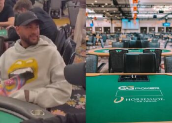 Neymar participou do World Series of Poker, principal campeonato da modalidade, cuja inscrição custa cerca de R$ 51 mil
