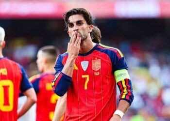 O jogador da Espanha, Ferran Torres
