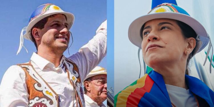 João Campos (PSB) e  Raquel Lyra (PSD)