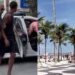 Suspeito de golpe com caipirinha é levado à delegacia por policiais à paisana