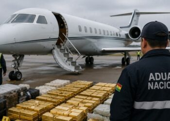 A Aduana Nacional da Bolívia divulgou comunicado oficial sobre a apreensão. O registro da aeronave é brasileiro