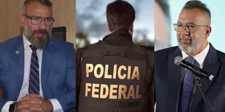 Ex-chefe da Polícia Civil Marcus Amim e o ex-prefeito de Belford Roxo Marcio Canella