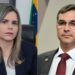 A deputada federal Clarissa Tércio (PP-PE) e o candidato à presidência Flávio Bolsonaro (PL)
