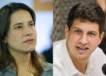 A governadora e candidata Raquel Lyra (PSD) e o candidato João Campos (PSB)