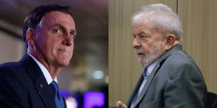 O ex-presidente Jair Bolsonaro e o presidente Lula
