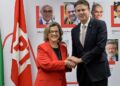 Teresa Leitão, líder do Governo, e Camilo Santana, novo líder do PT no Senado