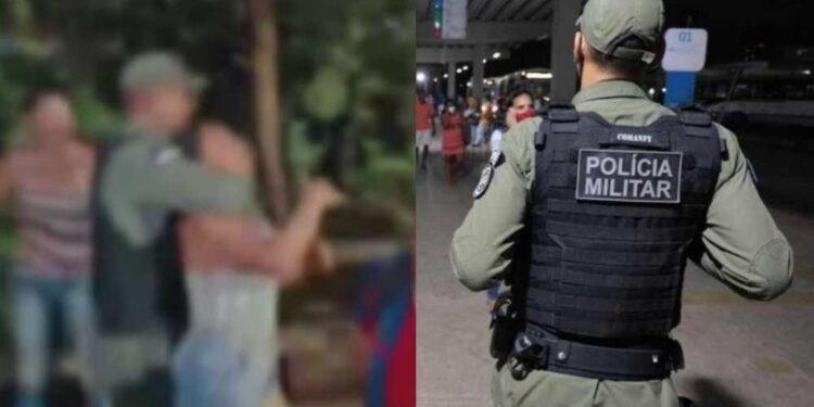 Policial militar é filmado agredindo mulher que participava de protesto no Recife