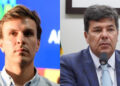 O ex-prefeito de Petrolina, Miguel Coelho e o deputado federal, Mendonça Filho (PL)
