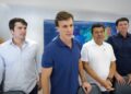 Antônio Coelho, Miguel Coelho, Mendonça Filho e Simão Durando (esq. p/ dir.)