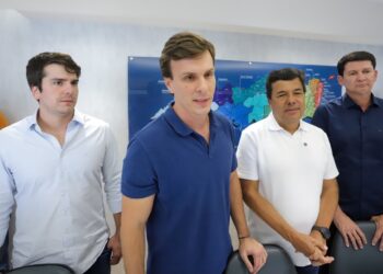 Antônio Coelho, Miguel Coelho, Mendonça Filho e Simão Durando (esq. p/ dir.)
