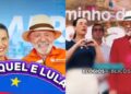 Lula (PT) e Raquel Lyra (PSD) aparecem juntos ao longo do vídeo
