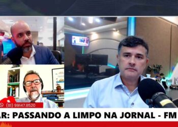 Igor Maciel e Romoaldo de Souza mediam sabatina com Eduardo da Fonte