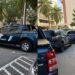 Carros da RF estacionados na manhã desta sexta-feira (28)