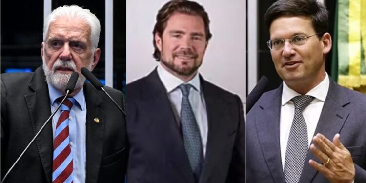 Jaques Wagner, Daniel Vorcaro e João Roma (Da esq. p/ dir.)