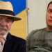 O presidente Lula e seu filho Lulinha (Da esq. p/ dir.)