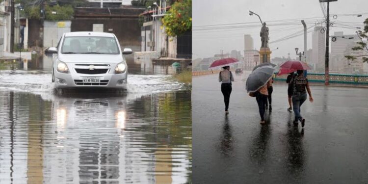 Volumes elevados de chuva foram registrados nas últimas 24 horas, com cinco municípios contabilizando mais de 80 mm acumulados