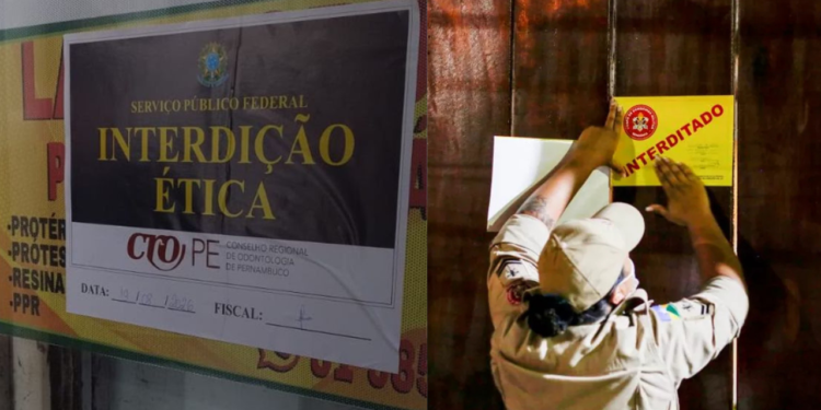 A ação teve foco no combate ao exercício ilegal da Odontologia e outras irregularidades (Foto: Divulgação/CRO-PE)
