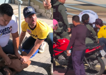 O candidato a deputado federal e sua equipe imobilizaram o suspeito ao lado do seu comitê de campanha e só saíram com a chegada das forças de segurança