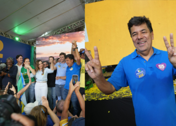 Candidato ao senado Mendonça Filho na inauguração do seu comitê central