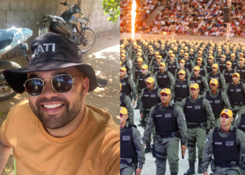 Na esquerda, o soldado Aderson José do Nascimento Neto