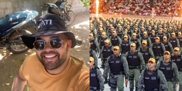 Na esquerda, o soldado Aderson José do Nascimento Neto