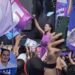 A Governadora Raquel Lyra (PSD) chega na convenção