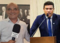 O blogueiro Igor Alves e o deputado estadual Joel da Harpa (PP) (esq. p/ dir.)