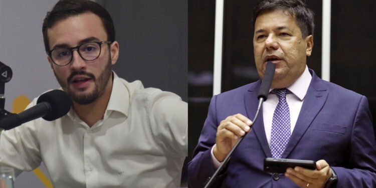 O deputado Lula da Fonte e o deputado Mendonça Filho (esq. p/ dir.)