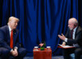O presidente brasileiro, Luiz Inácio Lula da Silva (PT), e o presidente dos Estados Unidos, Donald Trump