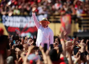 O presidente Lula (PT) inicia campanha à reeleição em São Bernardo do Campo (SP)